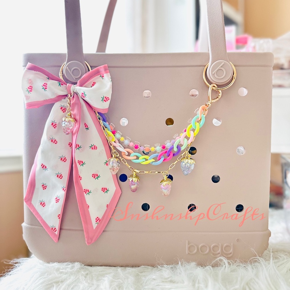 Strawberry Colorful Fun Triple Chain Accessory